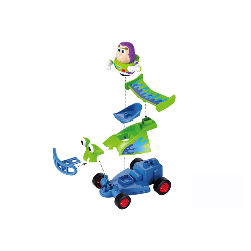 Juguete carro de carreras de fricción - Buzz Lightyear 7 piezas