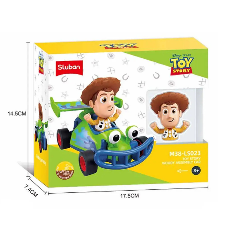 Juguete Carro de carreras de fricción - Woody 7 piezas