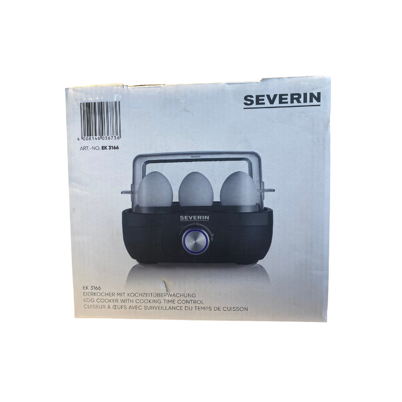 Hervidor de huevos negro con perilla EK 3166 - (LIQUIDACIÓN)