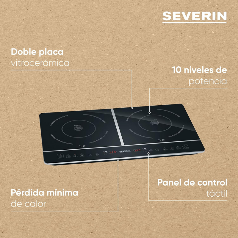 Cocina de inducción DOBLE - DK 1031