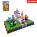 Juego de Bloques Magnéticos Pink Castle - 100 Piezas